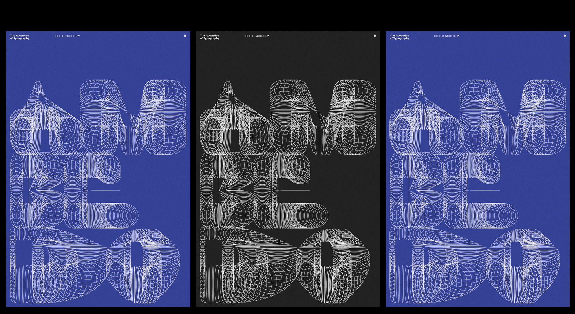 The Acoustics Of Typography Posters Vivek T
